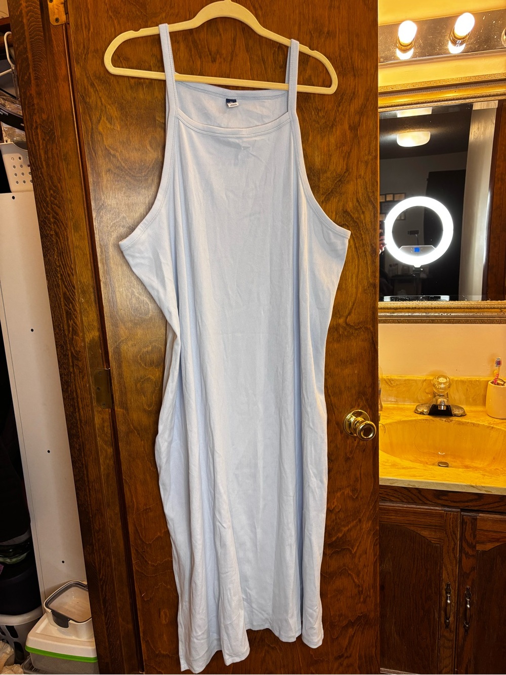 Baby Blue Old Navy Women's Sleeveless Maxi Dress